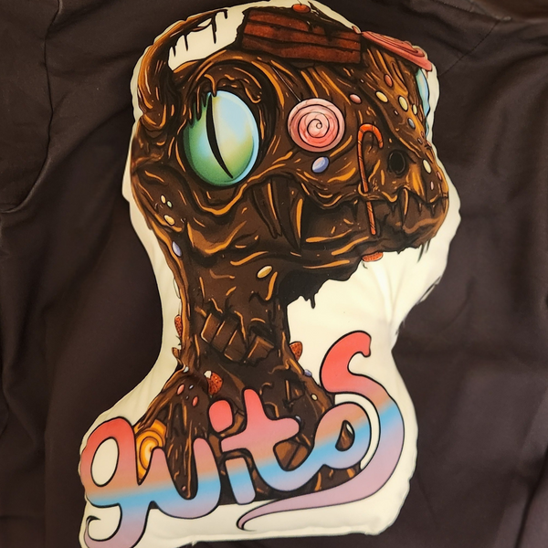 Sweet Chocolate Gecko Decorative Pillow | Stash | Guitos