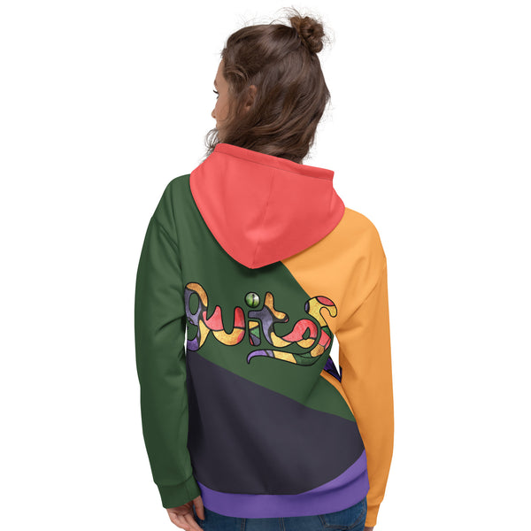 guitos™ Marble Mosaic Gecko Multi-Color Pullover Hoodie (GRP95™)
