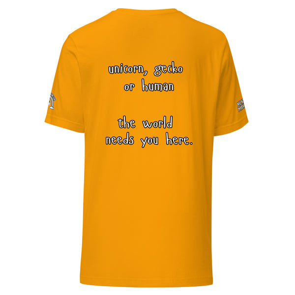 The World Needs You Here Mental Health Tee | Guitos