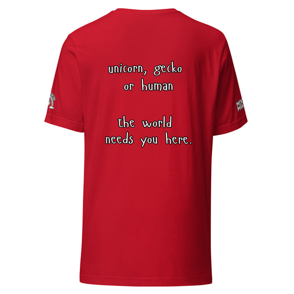 The World Needs You Here Mental Health Tee | Guitos