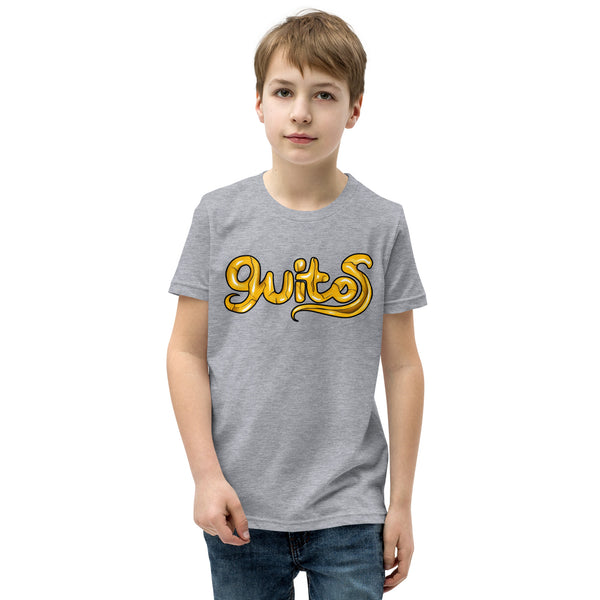 Guitos Gecko Goldan: Youth Unisex T-Shirt - Gold Logo - No Goldan