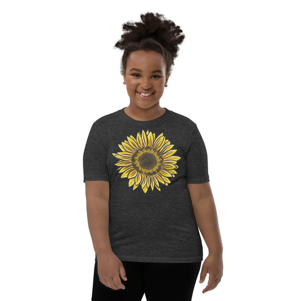 Guitos Gecko Sol: Youth Unisex T-Shirt - Sunflower