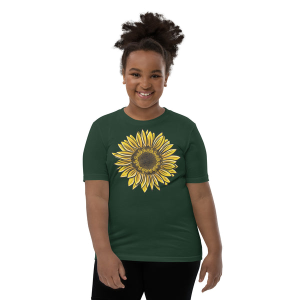 Guitos Gecko Sol: Youth Unisex T-Shirt - Sunflower