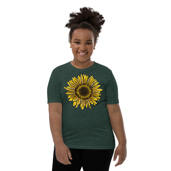 Guitos Gecko Sol: Youth Unisex T-Shirt - Sunflower