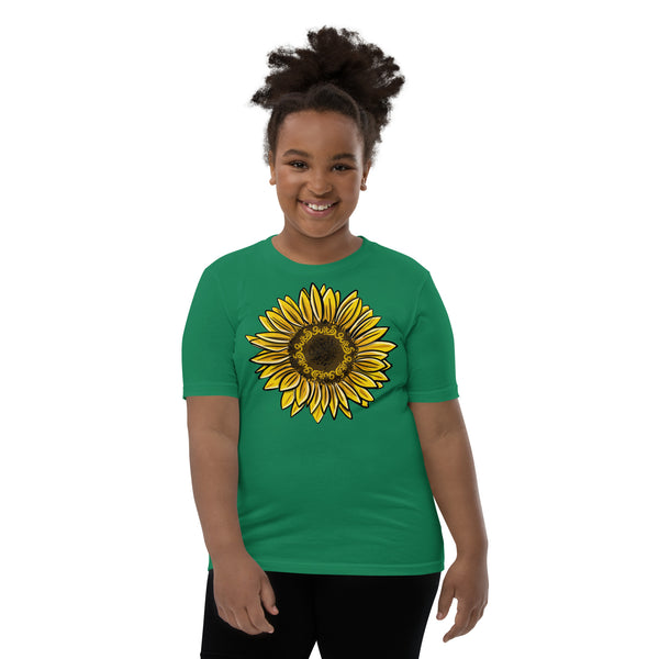 Guitos Gecko Sol: Youth Unisex T-Shirt - Sunflower