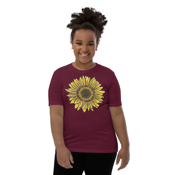 Guitos Gecko Sol: Youth Unisex T-Shirt - Sunflower