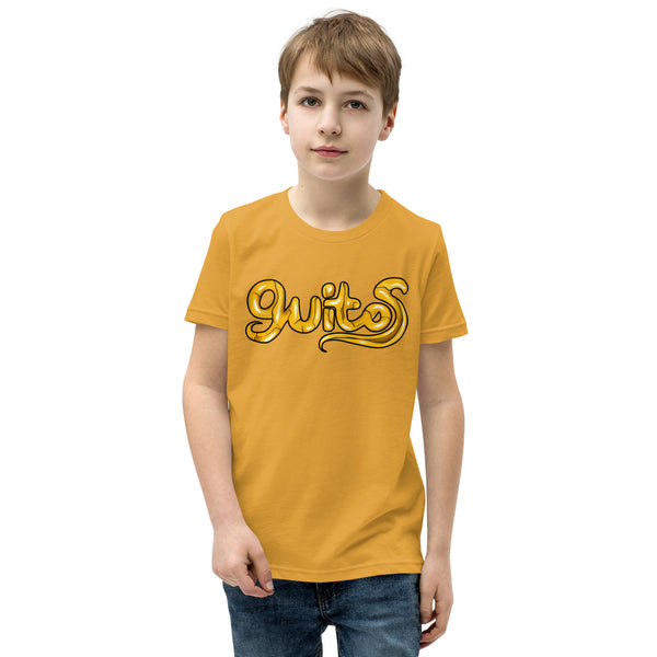 Guitos Gecko Goldan: Youth Unisex T-Shirt - Gold Logo - No Goldan