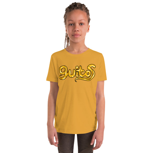 Guitos Gecko Goldan: Youth Unisex T-Shirt - Gold Logo - No Goldan