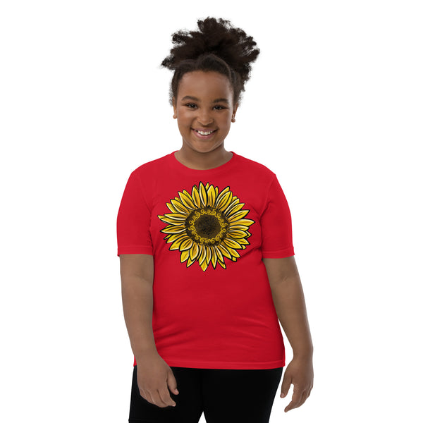 Guitos Gecko Sol: Youth Unisex T-Shirt - Sunflower