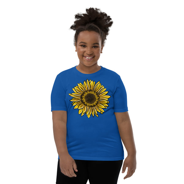 Guitos Gecko Sol: Youth Unisex T-Shirt - Sunflower