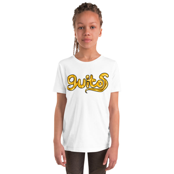 Guitos Gecko Goldan: Youth Unisex T-Shirt - Gold Logo - No Goldan