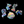guitos Gecko Holographic Waterproof Vinyl Stickers 5-Pack Bundle