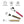guitos™ Cherry Lollipop Kids Cutlery Set Stainless Steel Utensils Fork Spoon Knife Travel Case Leopard Print Gecko Graphic (Red/Pink)