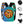 guitos™ Stash Chocolate Cookie Candy Sweets Gecko Kids Elementary Middle School Backpack Bookbag (Teal/Blue)