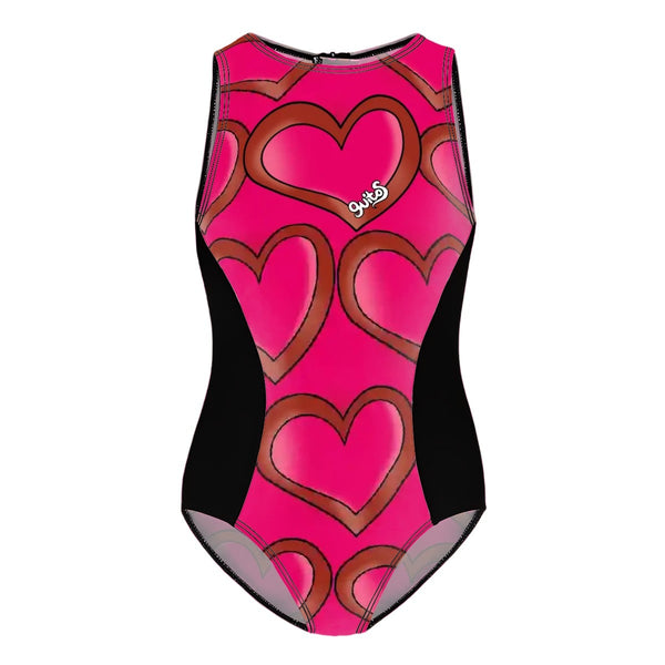 guitos Joyride Big Hearts Girls One-Piece Swimsuit