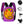 guitos™ Max Artist Paint Palette Gecko Kids Elementary Middle School Backpack Bookbag (Purple/Yellow)