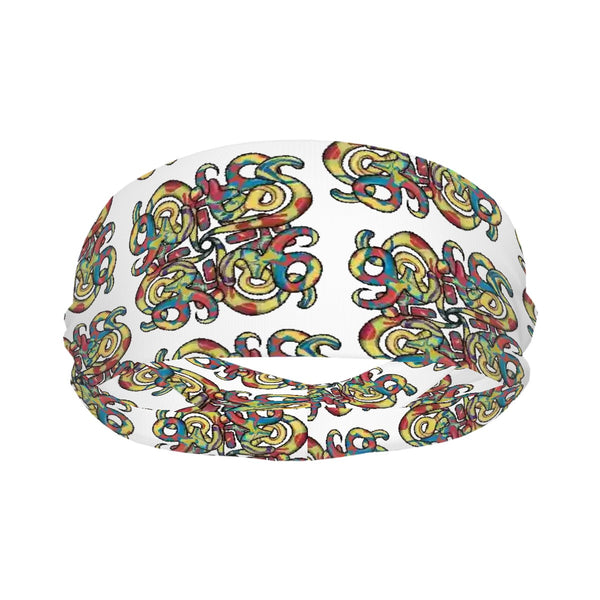 guitos Sol Colorful Logo Moisture Wicking Athletic Headband