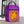 guitos™ Max Artist Paint Palette Gecko Kids Elementary Middle School Insulated Lunch Bag Box (Purple/Yellow)