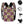guitos™ Sol Checkered Rainbow Swirl Gecko Sunflower Kids Elementary Middle School Backpack Bookbag (Purple/Yellow)