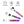 guitos™ Max Artist Paint Palette Kids Cutlery Set Stainless Steel Utensils Fork Spoon Knife Travel Case Artist Gecko Graphic (Purple)