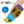 guitos™ Sol Golden Sunflower Gradient Kids Water Bottle Toddler Preschool Kindergarten Flip Straw Handle Leakproof (Blue/Purple)