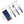 guitos™ Luna Midnight Floral Moon Kids Cutlery Set Stainless Steel Utensils Fork Spoon Knife Travel Case Starry Gecko Graphic (Midnight Blue)