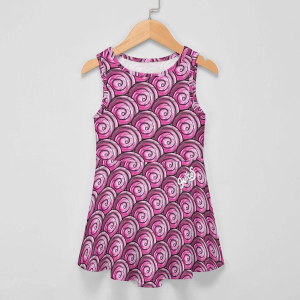 guitos Stash Pink Candy Girls Sleeveless Dress