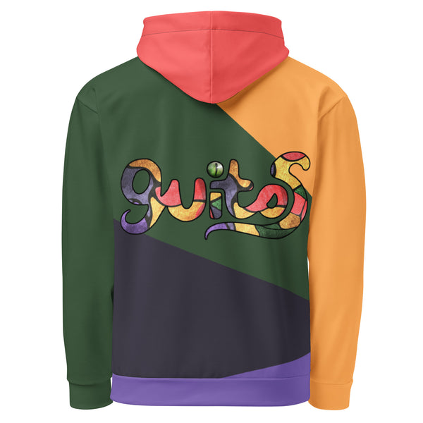 guitos™ Marble Mosaic Gecko Multi-Color Pullover Hoodie (GRP95™)