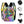 guitos™ Joyride Pop Art Clouds Backpack Kids Elementary Middle School School Bag Bookbag Gecko Graphic (Pastel Rainbow)