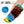 guitos™ Stash Chocolate Cake Sweets Kids Water Bottle Toddler Preschool Kindergarten Flip Straw Handle Leakproof Sweets Gecko Graphic (Teal/Blue)