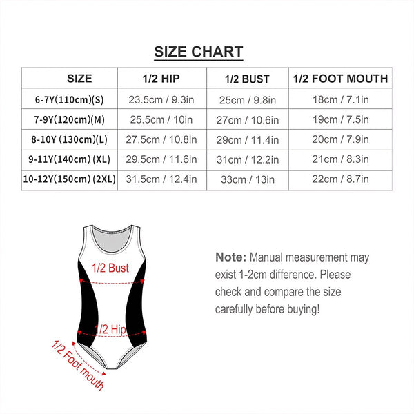 guitos Joyride Big Hearts Girls One-Piece Swimsuit