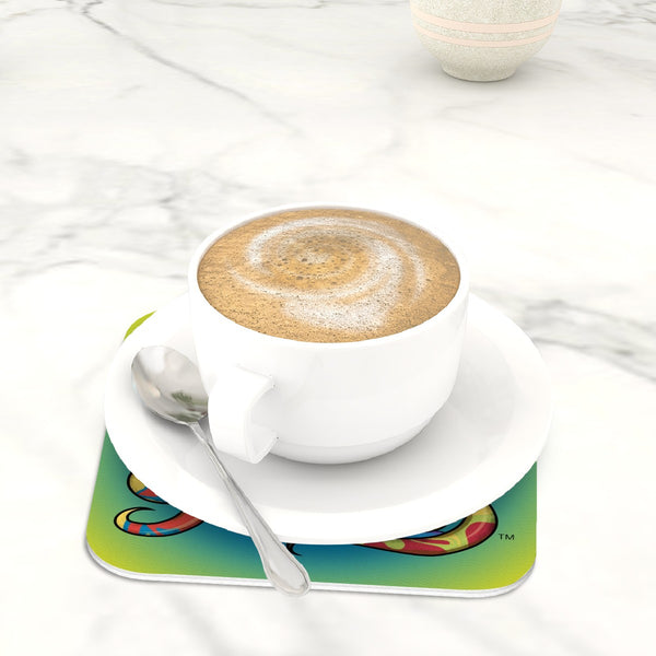 guitos Gecko Vegan Leather Coasters Set of 6 Drink Coasters