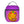 guitos™ Max Artist Paint Palette Gecko Kids Elementary Middle School Insulated Lunch Bag Box (Purple/Yellow)