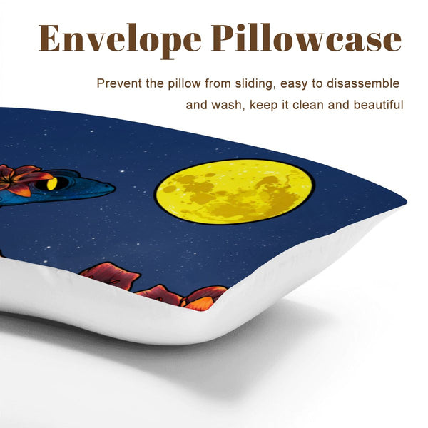 guitos Luna Midnight Starry Moon Gecko Twin Comforter Set with Pillowcase