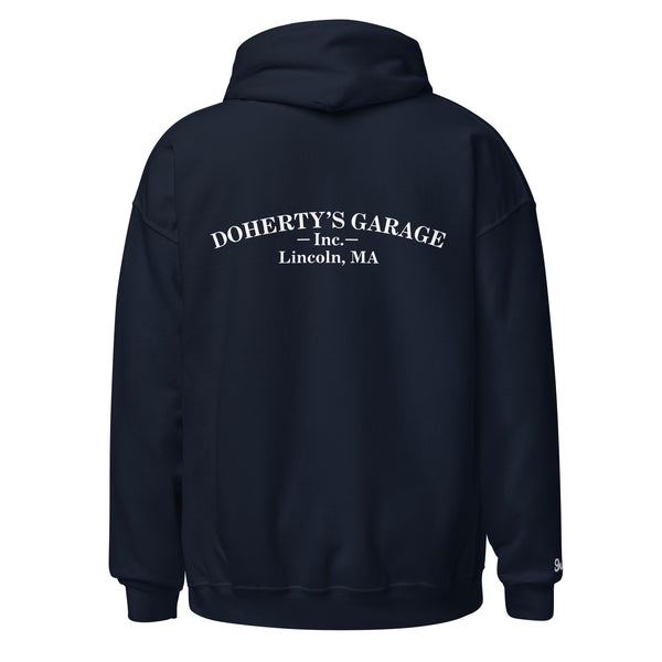 Unisex Classic Arch Logo Pullover Hoodie | Doherty's Garage | Guitos