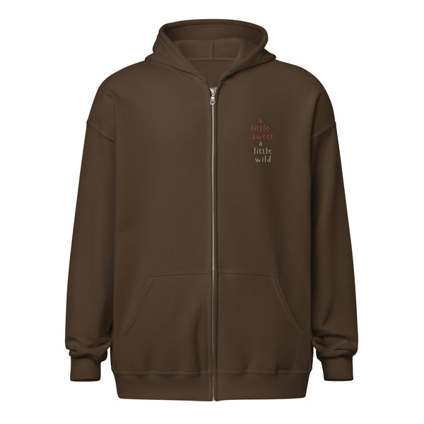 Sweet and Wild Leopard Gecko Zip Hoodie | Cherry | Guitos