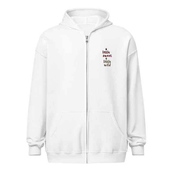 Sweet and Wild Leopard Gecko Zip Hoodie | Cherry | Guitos