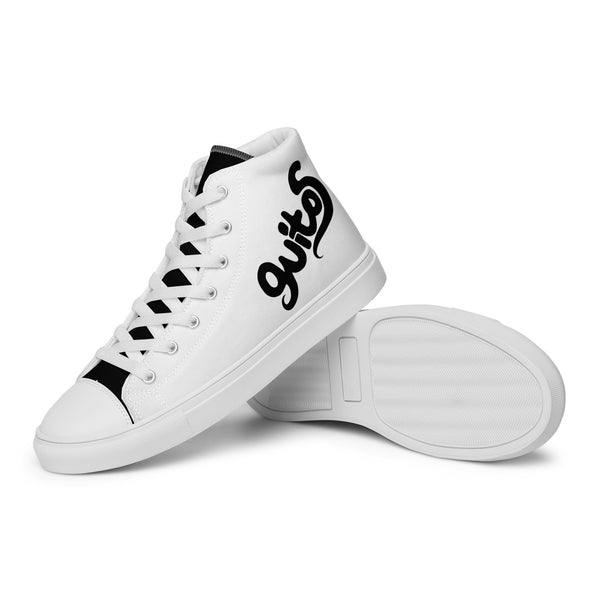 guitos Classics Women's White High Top Canvas Sneakers