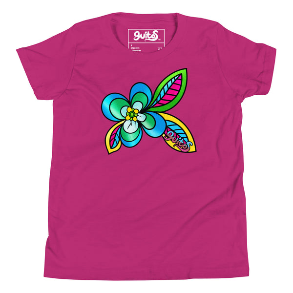 guitos™ Joyride Bloom Colorful Tropical Flower Kids Graphic Tee
